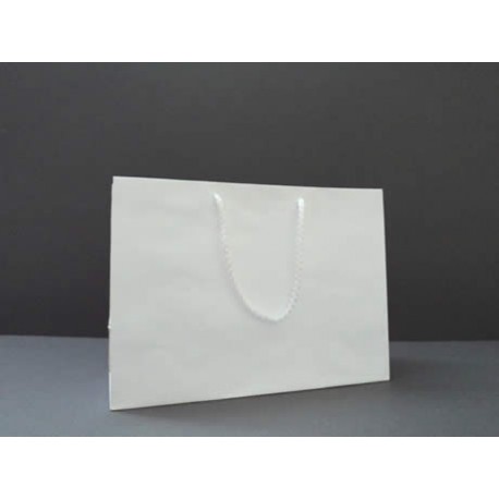 Bolsa Papel Bond Asa Macramé 30x40x15